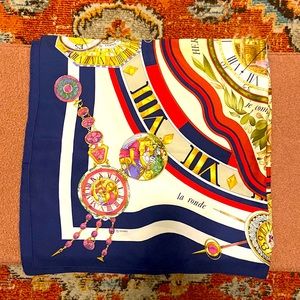 Hermes Rare La Ronde des Heures Silk Scarf